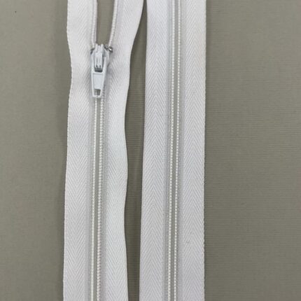Spiralinis užtrauktukas "Baltas", 40 cm — siuvimo užtrauktukai | Trys Pelėdos