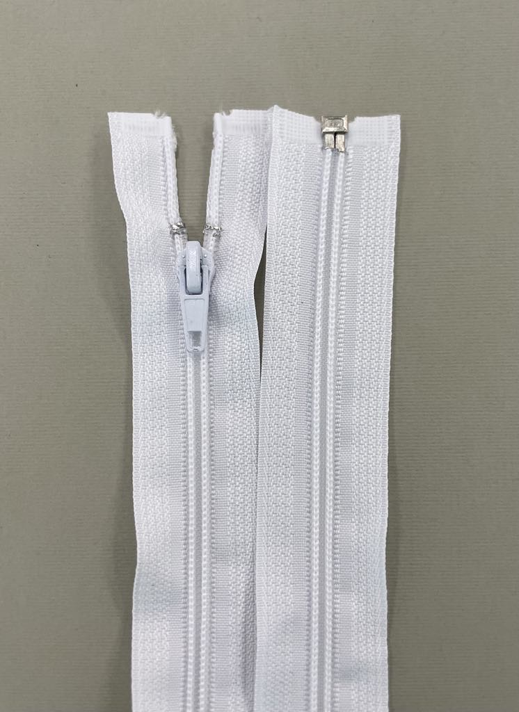 Spiralinis užtrauktukas "Baltas", 55 cm Spiralinis užtrauktukas "Baltas", 55 cm — siuvimo užtrauktukai | Trys Pelėdos