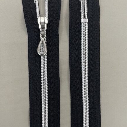 Spiralinis užtrauktukas "Juodas", 16 cm — siuvimo užtrauktukai | Trys Pelėdos