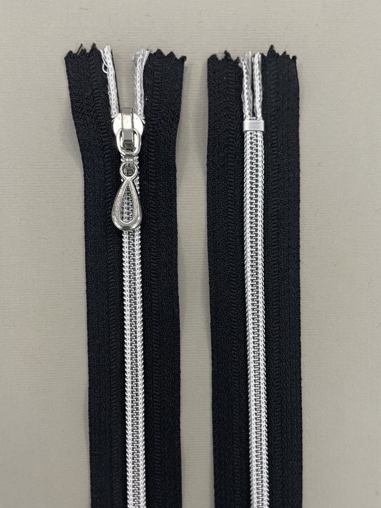 Spiralinis užtrauktukas "Juodas", 16 cm — siuvimo užtrauktukai | Trys Pelėdos