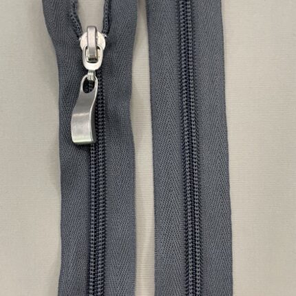 Spiralinis užtrauktukas "Pilkas", 60 cm — siuvimo užtrauktukai | Trys Pelėdos
