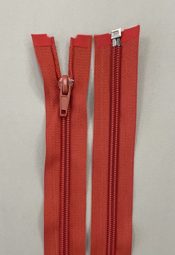Spiralinis užtrauktukas "Plytinis", 40 cm — siuvimo užtrauktukai | Trys Pelėdos