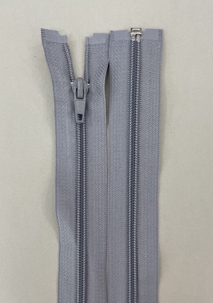 Spiralinis užtrauktukas "Šviesiai pilkas", 60 cm Spiralinis užtrauktukas "Šviesiai pilkas", 60 cm
