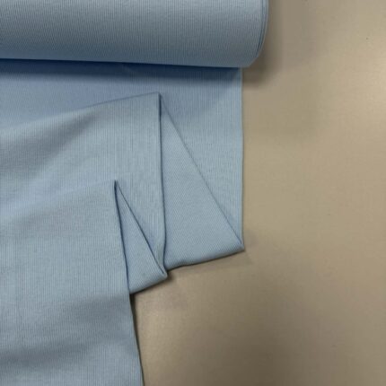 Vidutinio storumo rib trikotažas Žydras