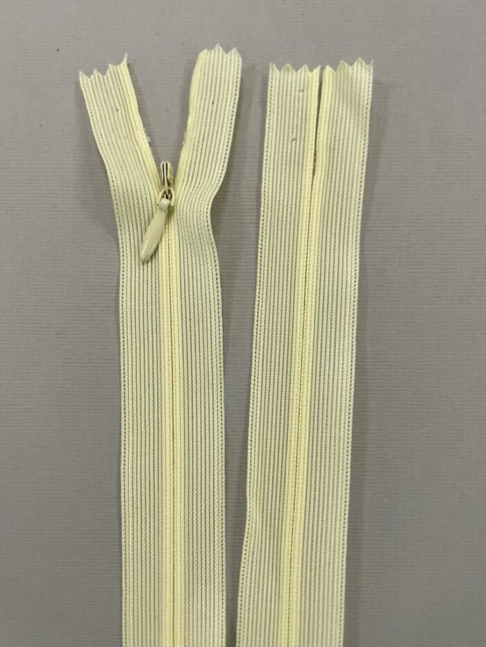 Paslėptas užtrauktukas "Geltonas", 50 cm