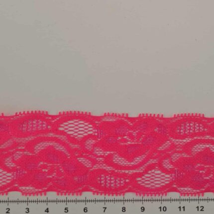 Elastinis nėrinys Neoninė rožinė EN-40