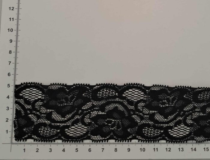 Elastinis nėrinys Juodas EN-46