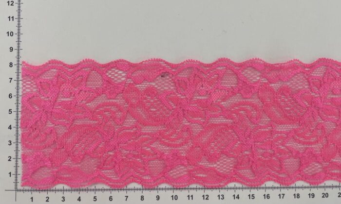 Elastinis nėrinys Neoninė rožinė EN-21