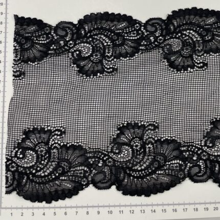 Elastinis nėrinys Juodas GIP-04