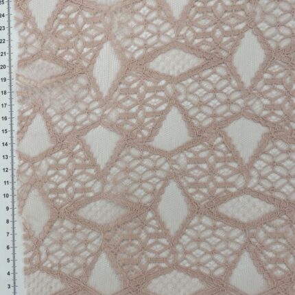 Elastinis nėrinys Šviesi pelenų rožė GIP-49