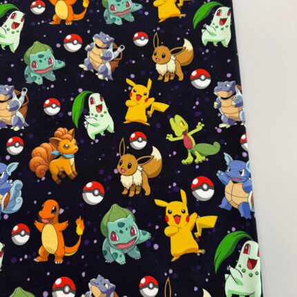 Kilpinis, skaitmeninės spaudos trikotažas Pokemonai