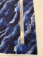Kilpinis, skaitmeninės spaudos trikotažas Mėlynas marmuras