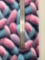 Kilpinis, skaitmeninės spaudos trikotažas Spalvoti Pukuotukai