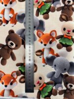 Kilpinis, skaitmeninės spaudos trikotažas Megzti žaisliukai