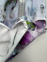Jersio trikotažas su skaitmenine spauda Magnolijos