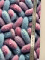 Kilpinis, skaitmeninės spaudos trikotažas Spalvoti Pukuotukai