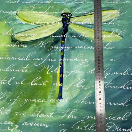 Kilpinio, skaitmeninės spaudos trikotažo panelė 60x70cm Laumžirgis