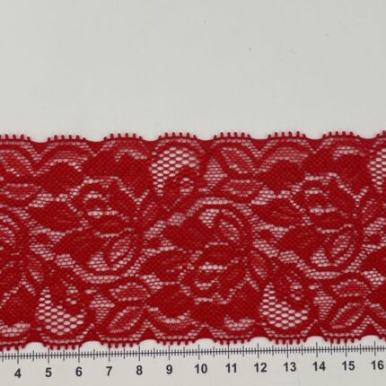 Elastinis nėrinys Raudona EN-23