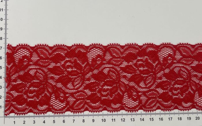 Elastinis nėrinys Raudona EN-23