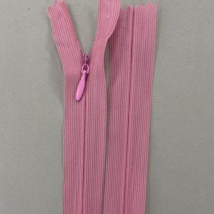 Paslėptas užtrauktukas "Rožinis", 50 cm
