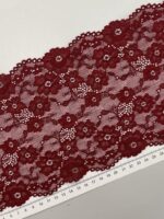 Elastinis nėrinys Bordo GIP-40 (2 nuotr.) — siuvimo juostelė | Trys Pelėdos