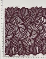 Elastinis nėrinys Bordo GIP-43 — siuvimo juostelė | Trys Pelėdos