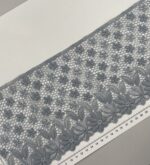 Elastinis nėrinys Pilka GIP-25 (2 nuotr.) — siuvimo juostelė | Trys Pelėdos
