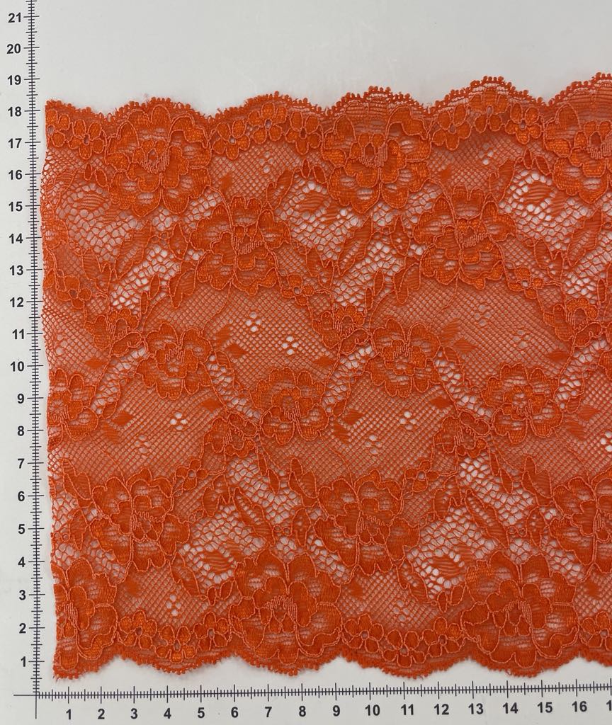 Elastinis nėrinys Raudonas GIP-47 Elastinis nėrinys Raudonas GIP-47 — siuvimo juostelė | Trys Pelėdos