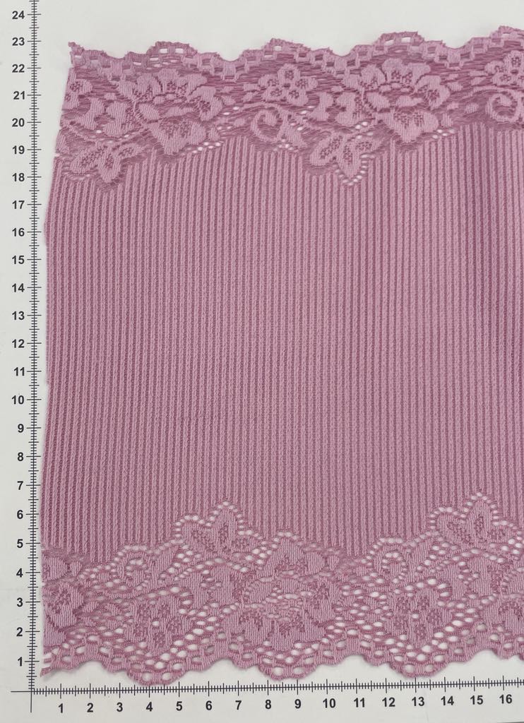 Elastinis nėrinys Rožinė GIP-58 — siuvimo juostelė | Trys Pelėdos