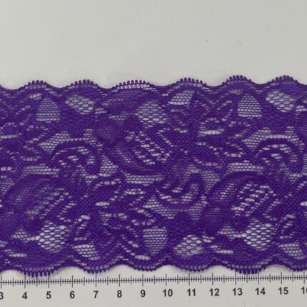 Elastinis nėrinys Violetinė EN-11 — siuvimo juostelė | Trys Pelėdos