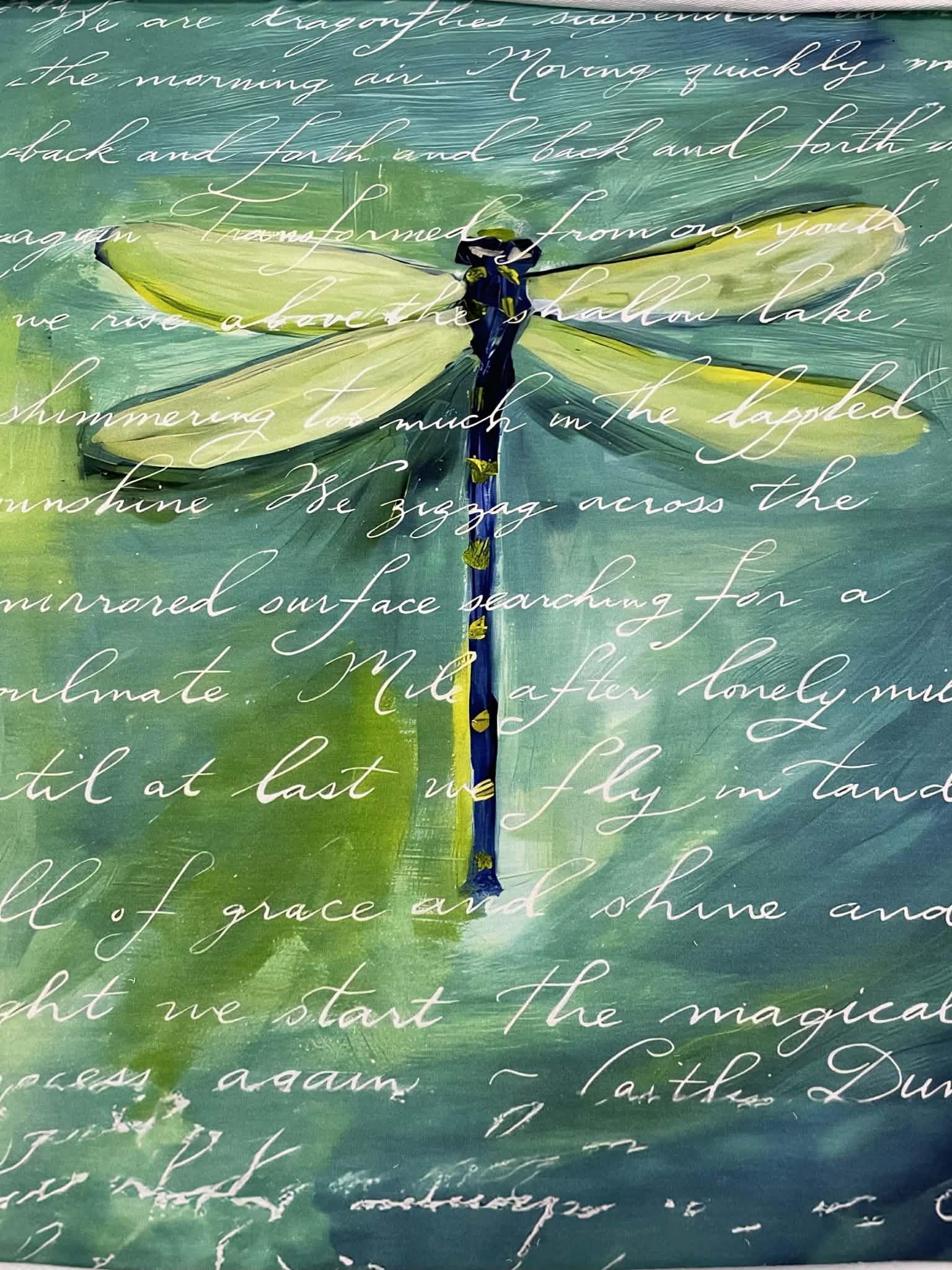Kilpinio, skaitmeninės spaudos trikotažo panelė 60x70cm Laumžirgis — trikotažas | Trys Pelėdos