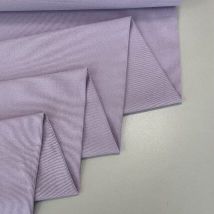 Vidutinis rib trikotažas PASTEL LILAC — trikotažas | Trys Pelėdos