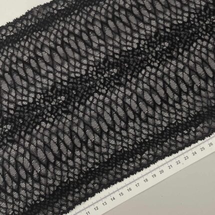 Elastinis nėrinys Juodas GIP-94