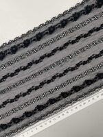 Elastinis nėrinys Juodas GIP-102