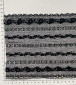 Elastinis nėrinys Juodas GIP-102