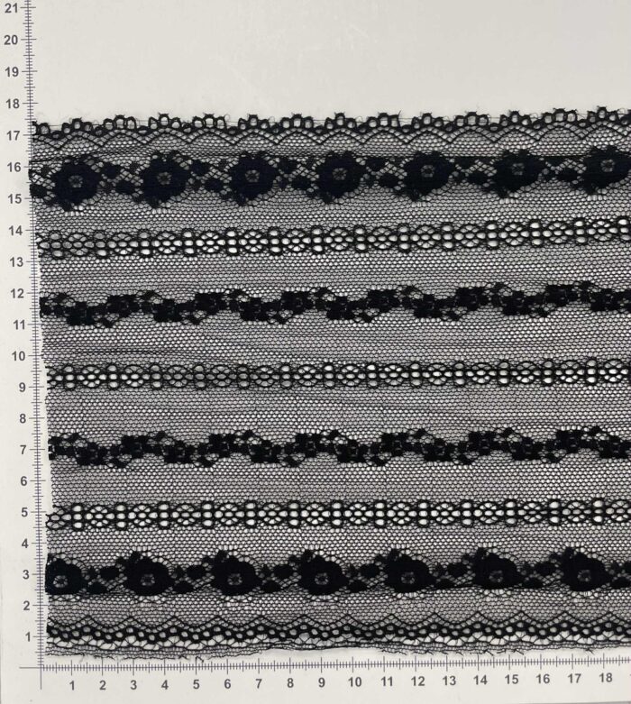 Elastinis nėrinys Juodas GIP-102