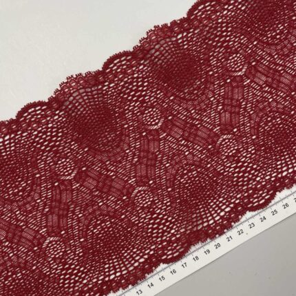 Elastinis nėrinys Bordo šviesi GIP-83