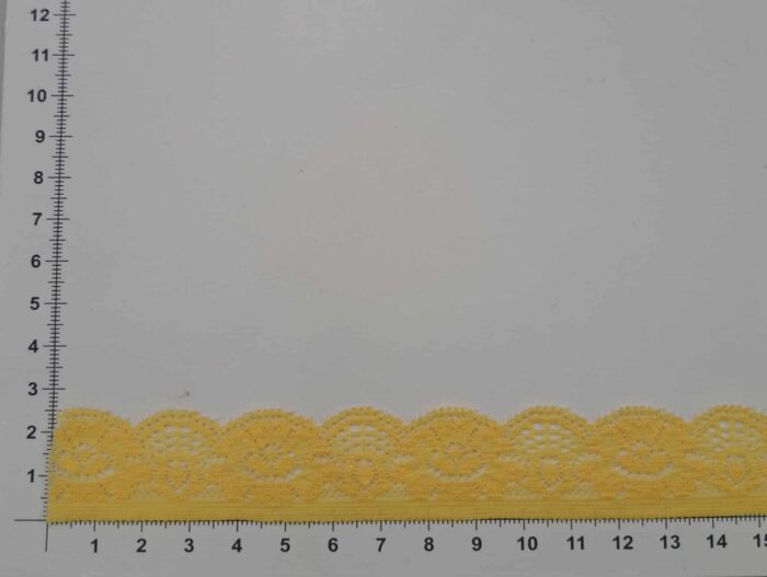 Elastinis nėrinys Geltonas EN-66
