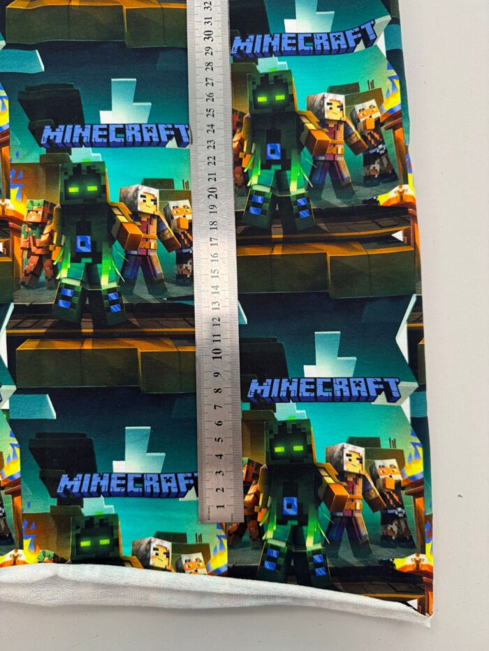 Kilpinis, skaitmeninės spaudos trikotažas Minecraft ryškios spalvos