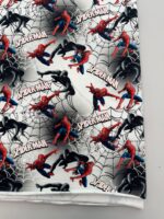 Kilpinis, skaitmeninės spaudos trikotažas Spiderman pilkas fonas