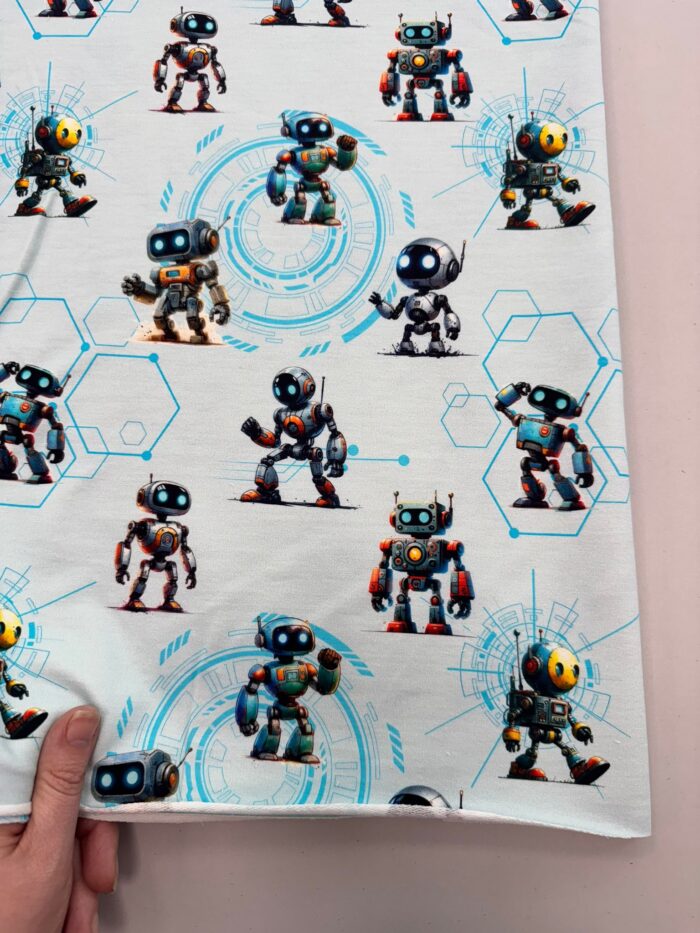 Kilpinis, skaitmeninės spaudos trikotažas Robotukai