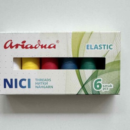 Siuvimo siūlai elastiniai, Artyn Flex, 180m, 6 spalvų rinkinys