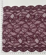 Elastinis nėrinys Bordo GIP-92 — siuvimo juostelė | Trys Pelėdos