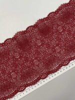 Elastinis nėrinys Bordo šviesi GIP-83 (2 nuotr.) — siuvimo juostelė | Trys Pelėdos
