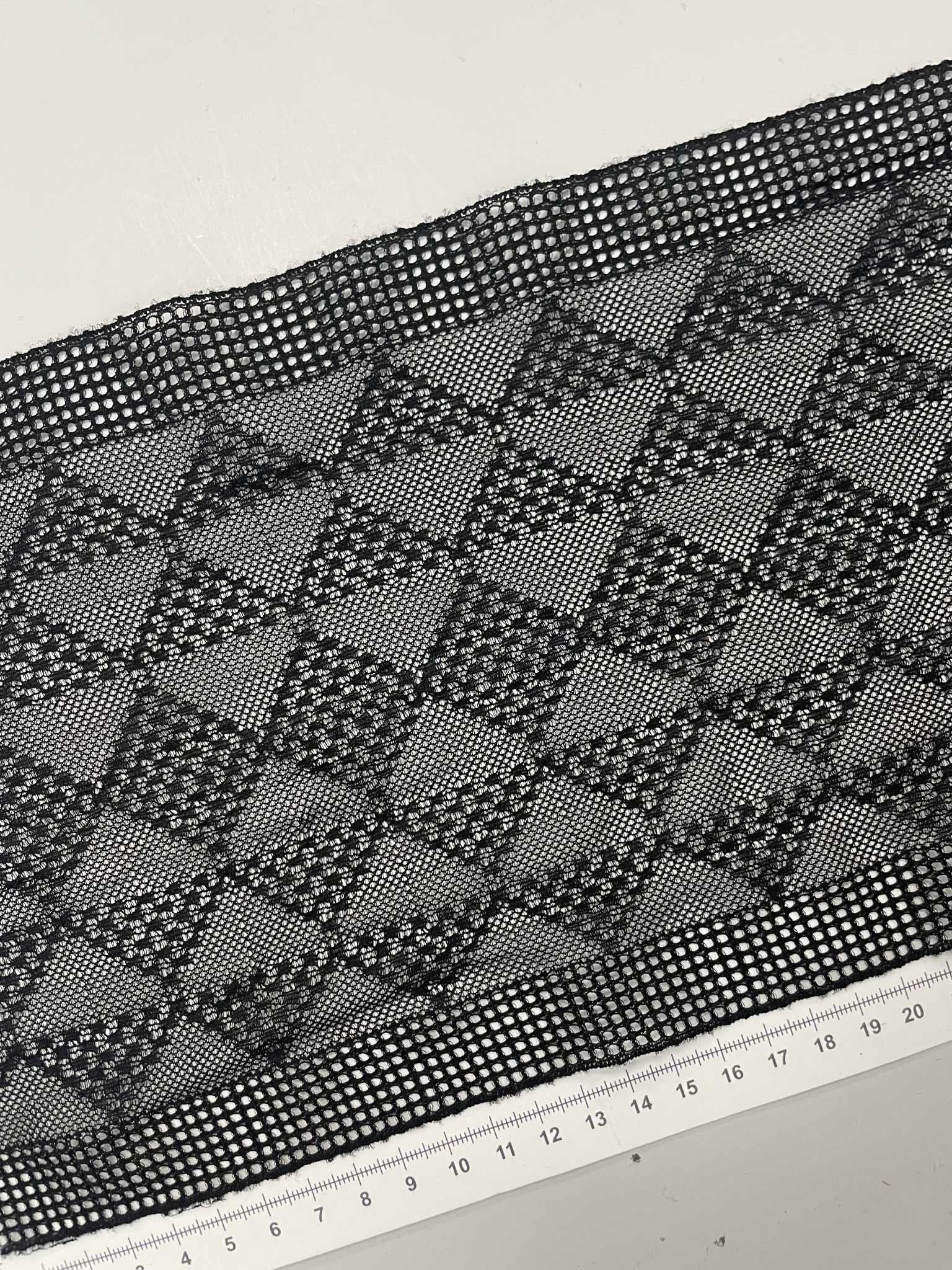 Elastinis nėrinys Juoda GIP-103 (2 nuotr.) — siuvimo juostelė | Trys Pelėdos