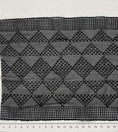 Elastinis nėrinys Juoda GIP-103