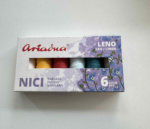 Siuvimo siūlai lininiai, Ariadna, 70m, 6 spalvų rinkinys