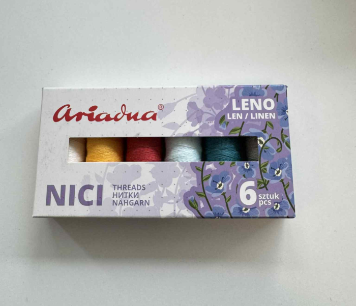 Siuvimo siūlai lininiai, Ariadna, 70m, 6 spalvų rinkinys