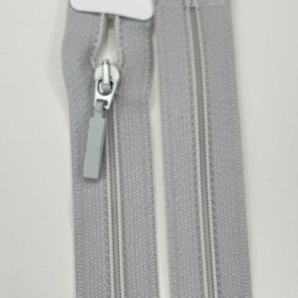 Spiralinis užtrauktukas Sidabrinis, 70 cm
