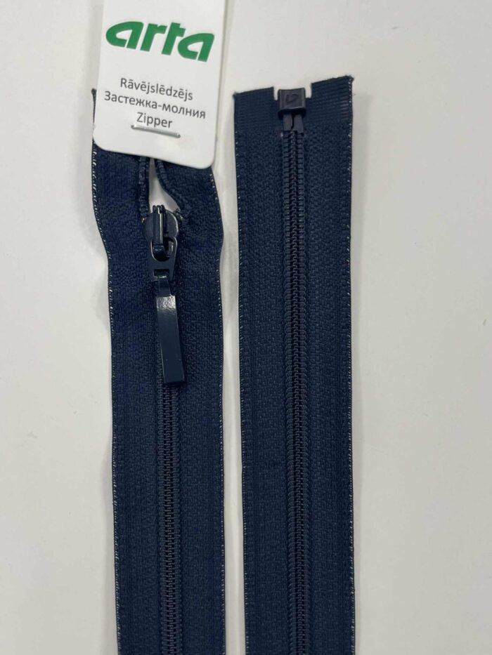 Spiralinis užtrauktukas Tamsiai mėlynas, 70 cm